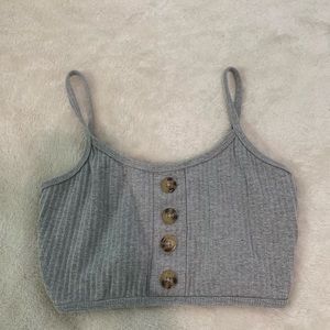 grey tank top
